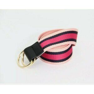 Nwt Express Striped Belt Women's Pink/Black Gold hardware xs/s, s/m, or m/l